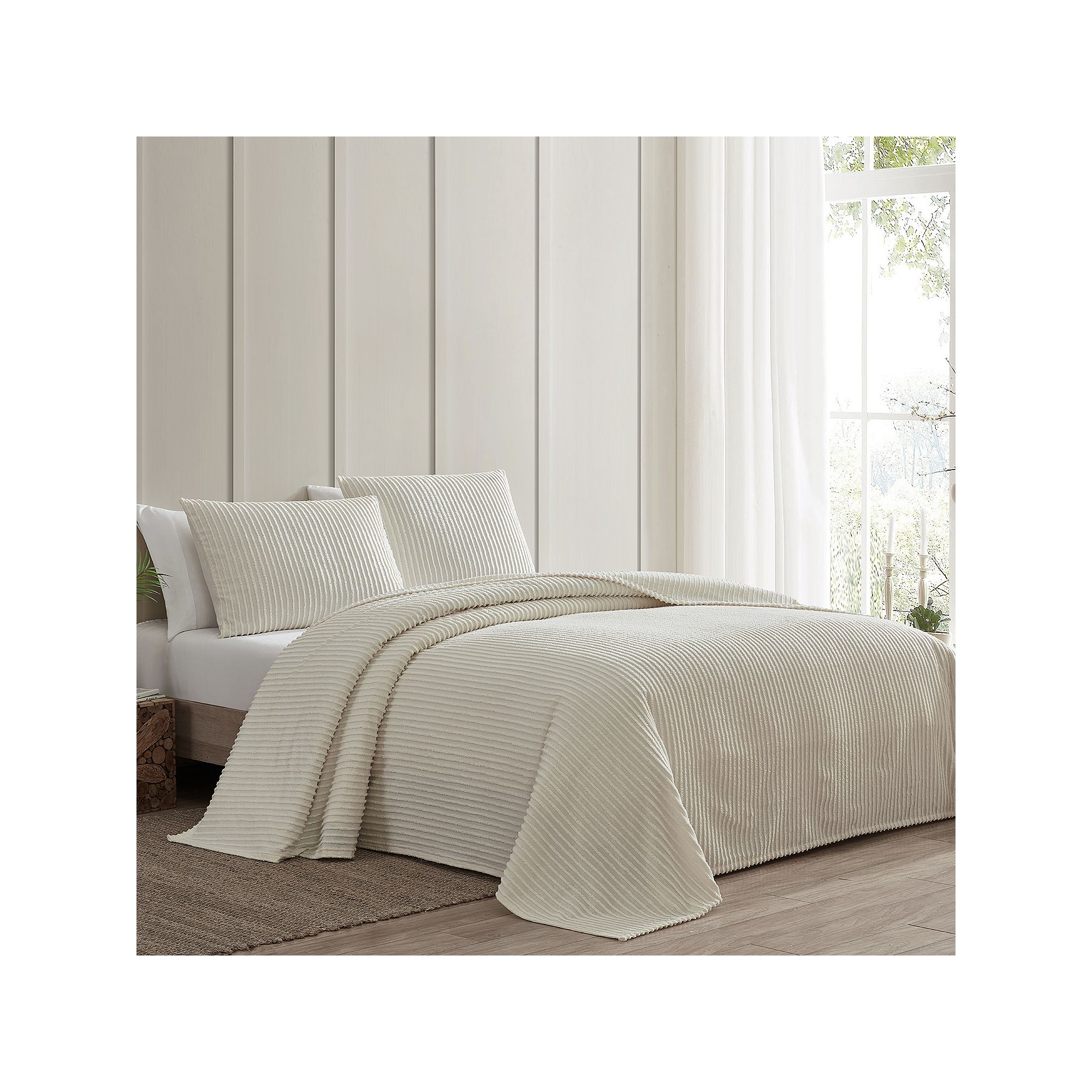 94119427 Beatrice Home Fashions Channel Chenille Bedspread  sku 94119427