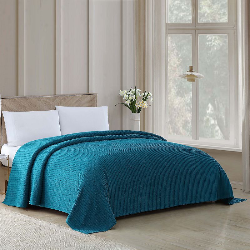 Channel Chenille Bedspread Peacock King