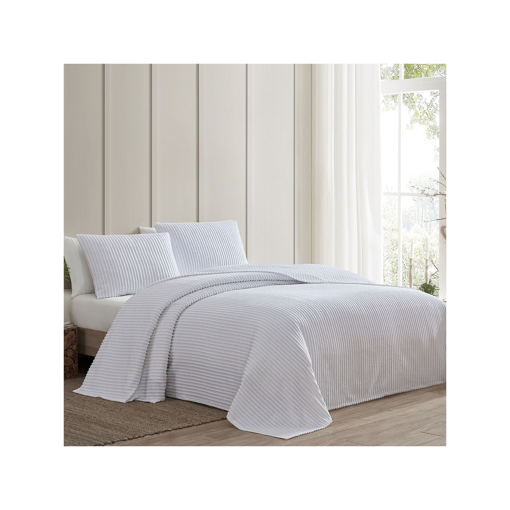 94119271 Beatrice Home Fashions Channel Chenille Bedspread  sku 94119271