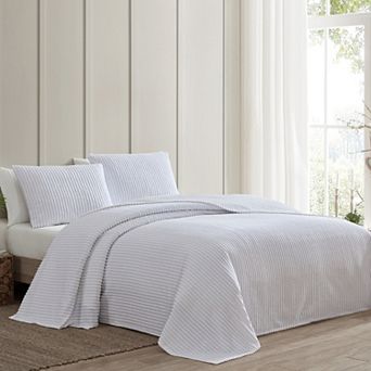 Beatrice Home Fashions Channel Chenille Bedspread or Sham