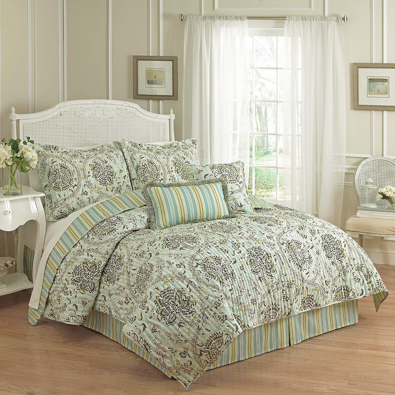 Waverly Holi Festival 4-pc. Reversible Quilt Set