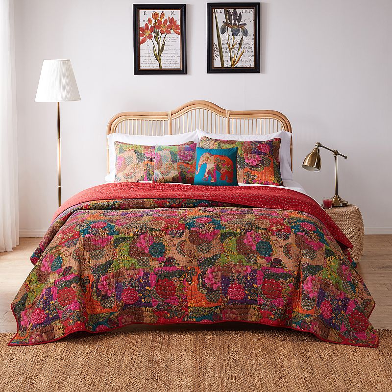 94875977 Jewel Quilt Set, Red, King sku 94875977