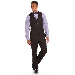 Men's Steve Harvey Classic-Fit Maroon Suit Vest
