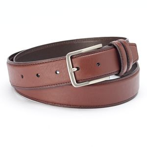 Dockers Tan Drop-Edge Leather Belt - Men