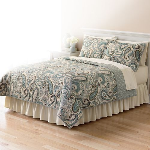 Home Classics® Sarah Paisley Reversible Quilt