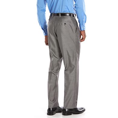 Men's Steve Harvey Classic-Fit Gray Plaid Pleated Suit Pants