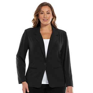 Plus Size Dana Buchman Solid Jacket