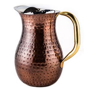 Old Dutch 2-qt. Antique Décor Hammered Copper Pitcher