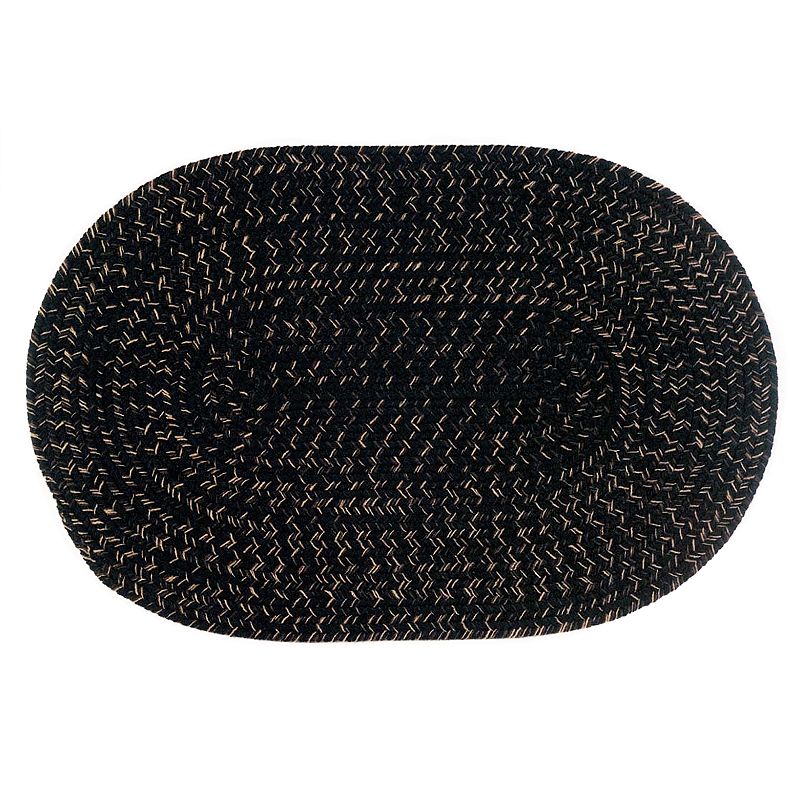 Colonial Mills Barrington Tweed Rug, Black, 5Ft Rnd