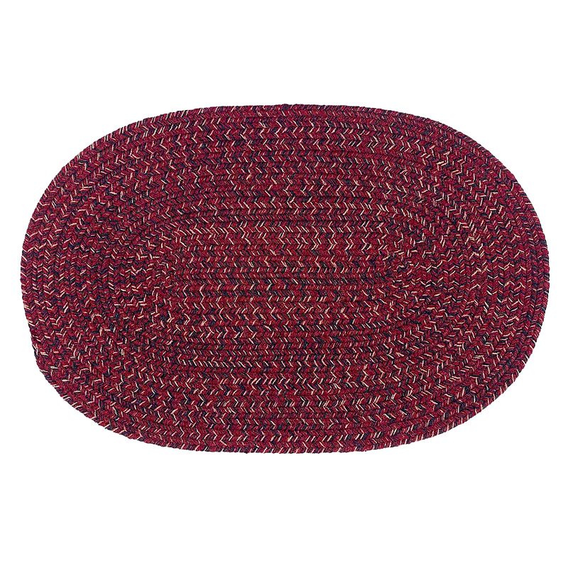 Colonial Mills Barrington Tweed Rug, Red, 5Ft Rnd
