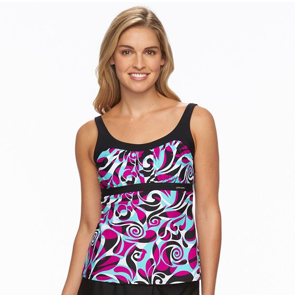 Women's ZeroXposur Printed Empire Tankini Top