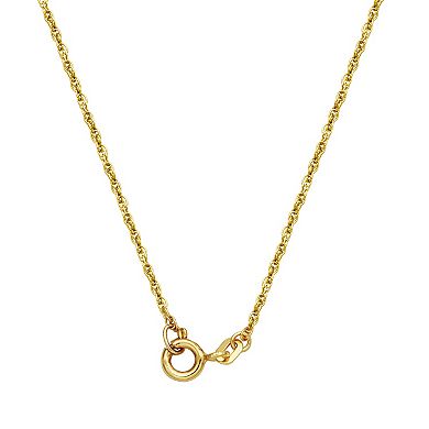 Classic Treasures 1/6 Carat T.W. Diamond "Mom," Footprints & Heart Pendant Necklace
