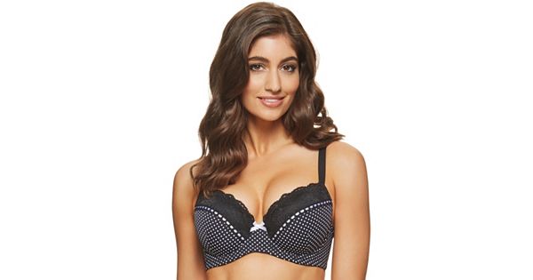 Perfects Australia Bra Anna Curve It Up Polka Dot Full Coverage Balconette T Shirt 14ubr40