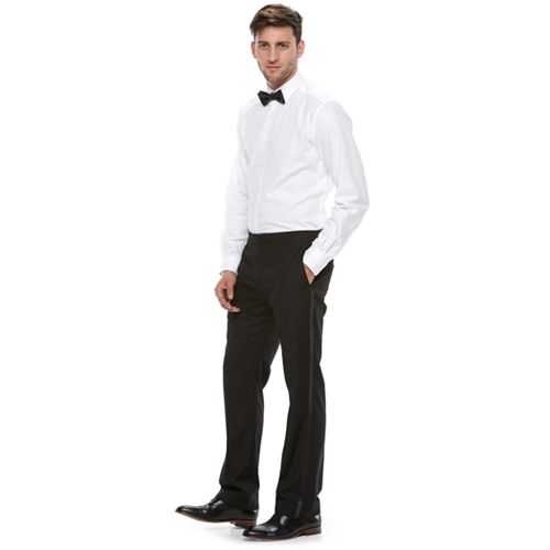 slim fit tuxedo pants