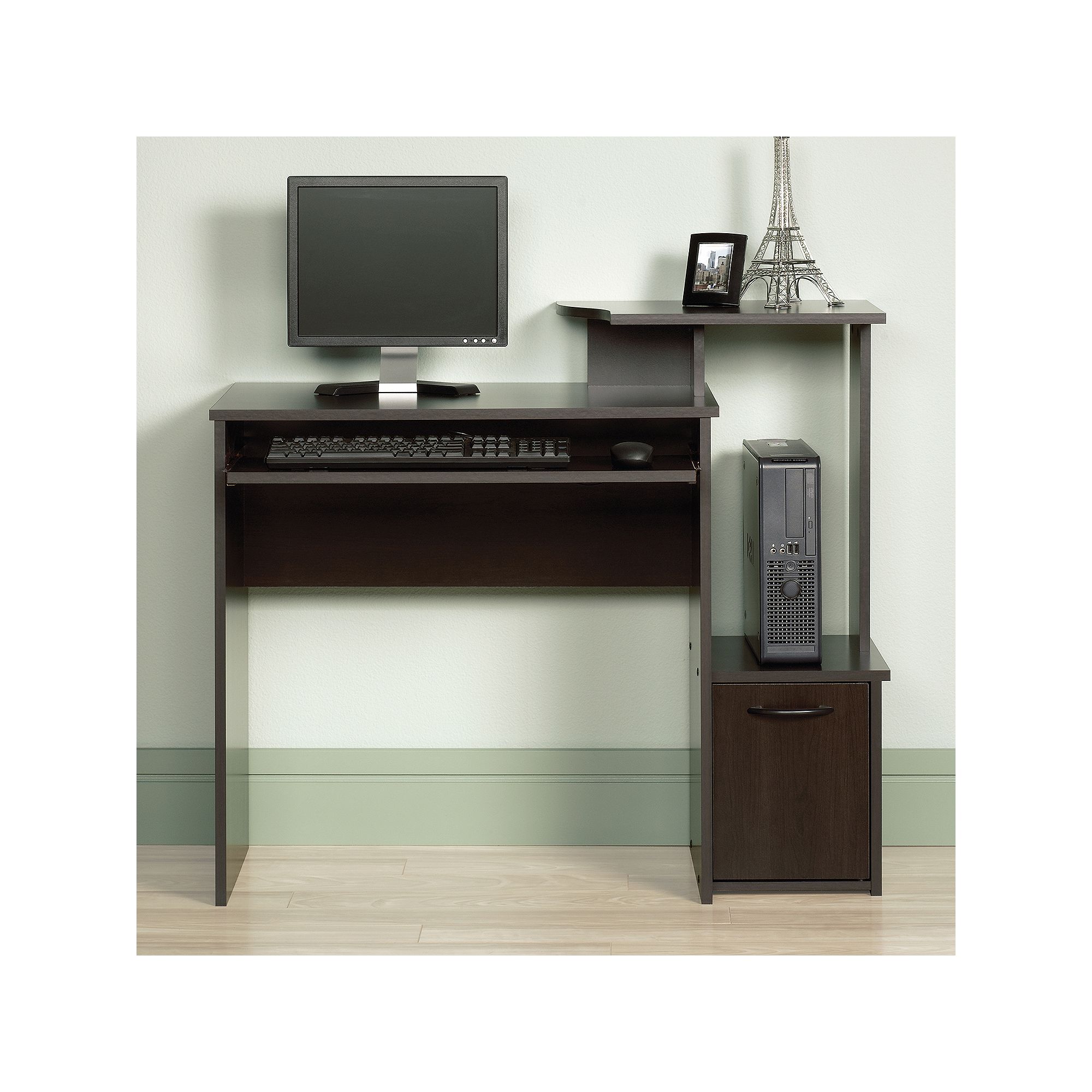 Sauder Beginnings Computer Desk, Red Cherry