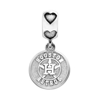 LogoArt Houston Astros Sterling Silver Team Logo Charm