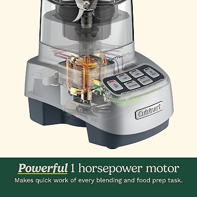 Cuisinart VELOCITY Ultra Trio 1 HP Blender Food Processor with Travel Cups