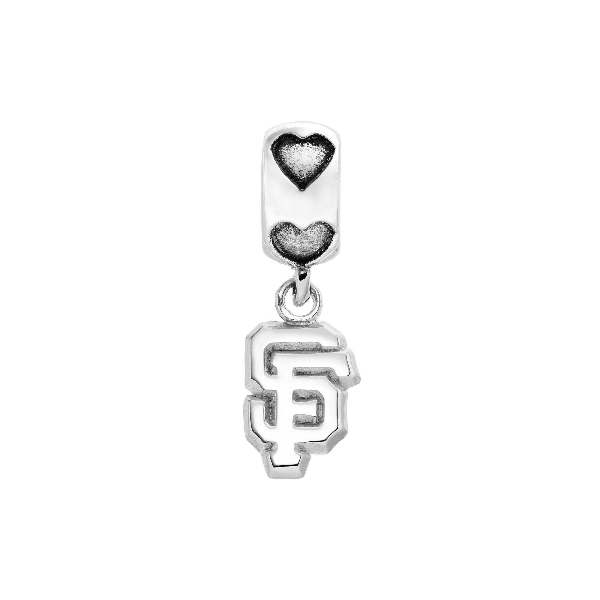 LogoArt San Francisco Giants Sterling Silver Team Logo Charm, Womens, Grey