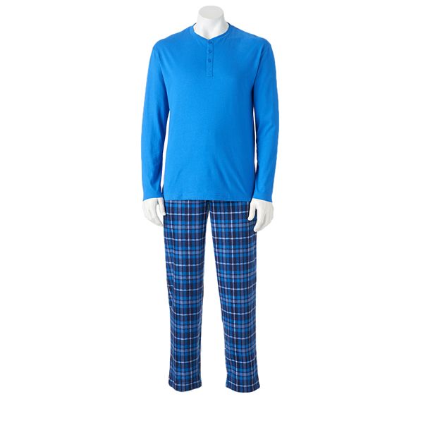 Merona Big & Tall Men's Midday Blue 2 Piece Pajamas Pj's Top