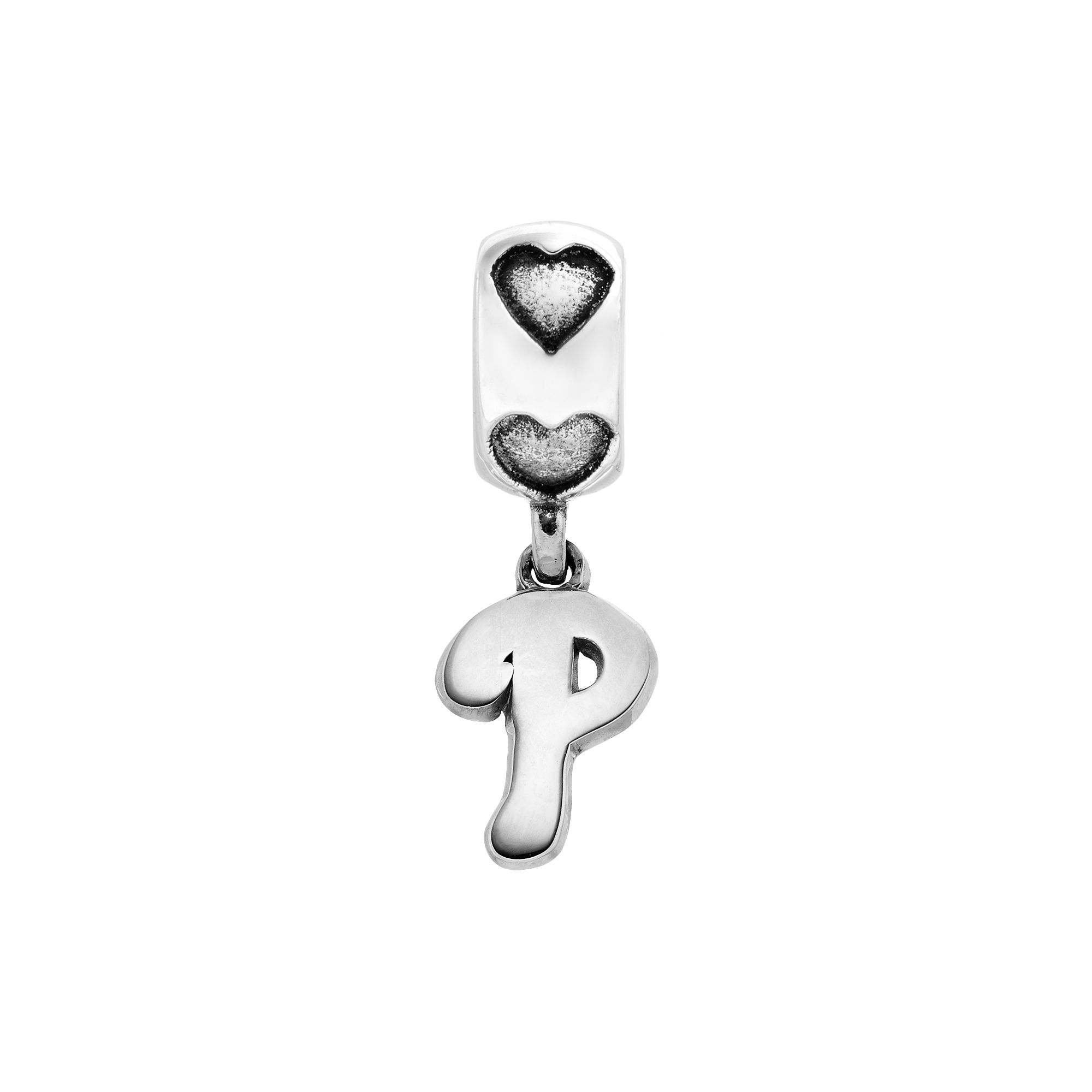 LogoArt Philadelphia Phillies Sterling Silver Team Logo Charm, Womens, Gre