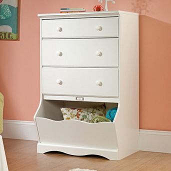 Sauder Pogo 3-Drawer White Dresser