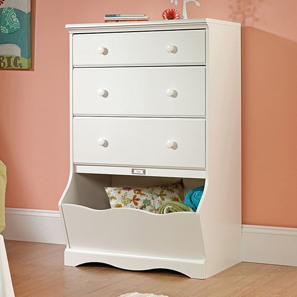 Sauder Pogo 3 Drawer White Dresser