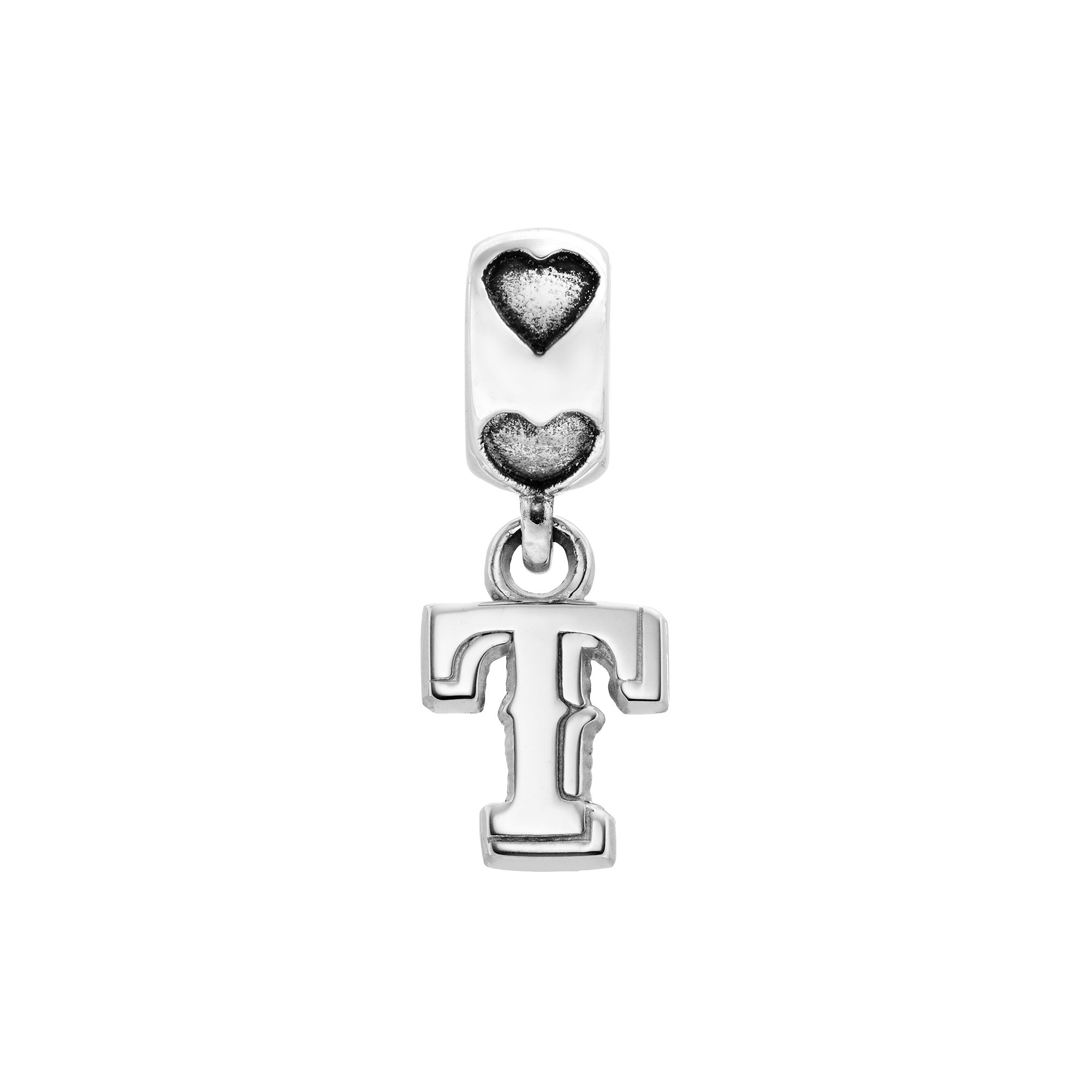 LogoArt Texas Rangers Sterling Silver Team Logo Charm, Womens, Grey