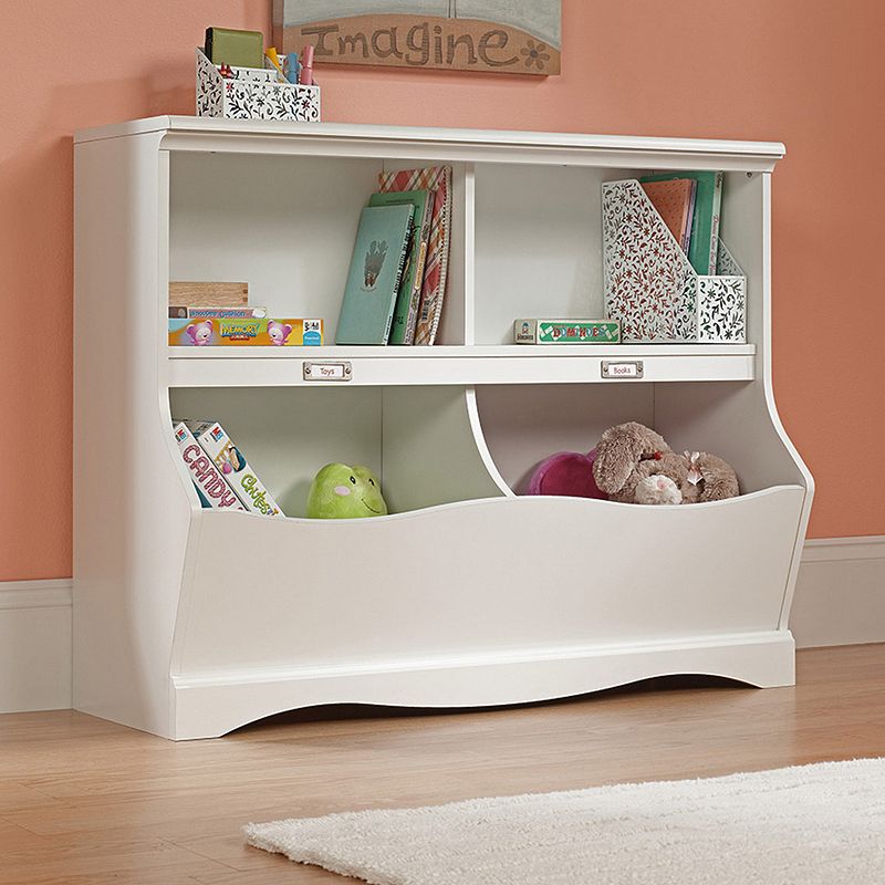 Sauder Pogo 2-Shelf Bookcase, White