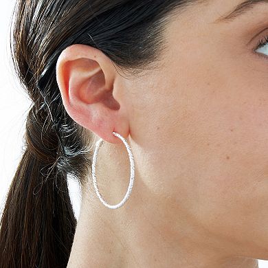 Sonoma Goods For Life™ Diamond-Cut Hoop Earrings