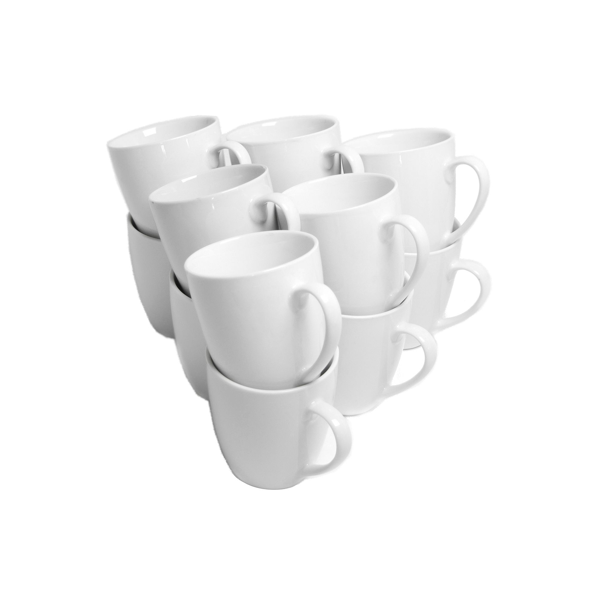 10 Strawberry Street 12-pc. Mug Set, White