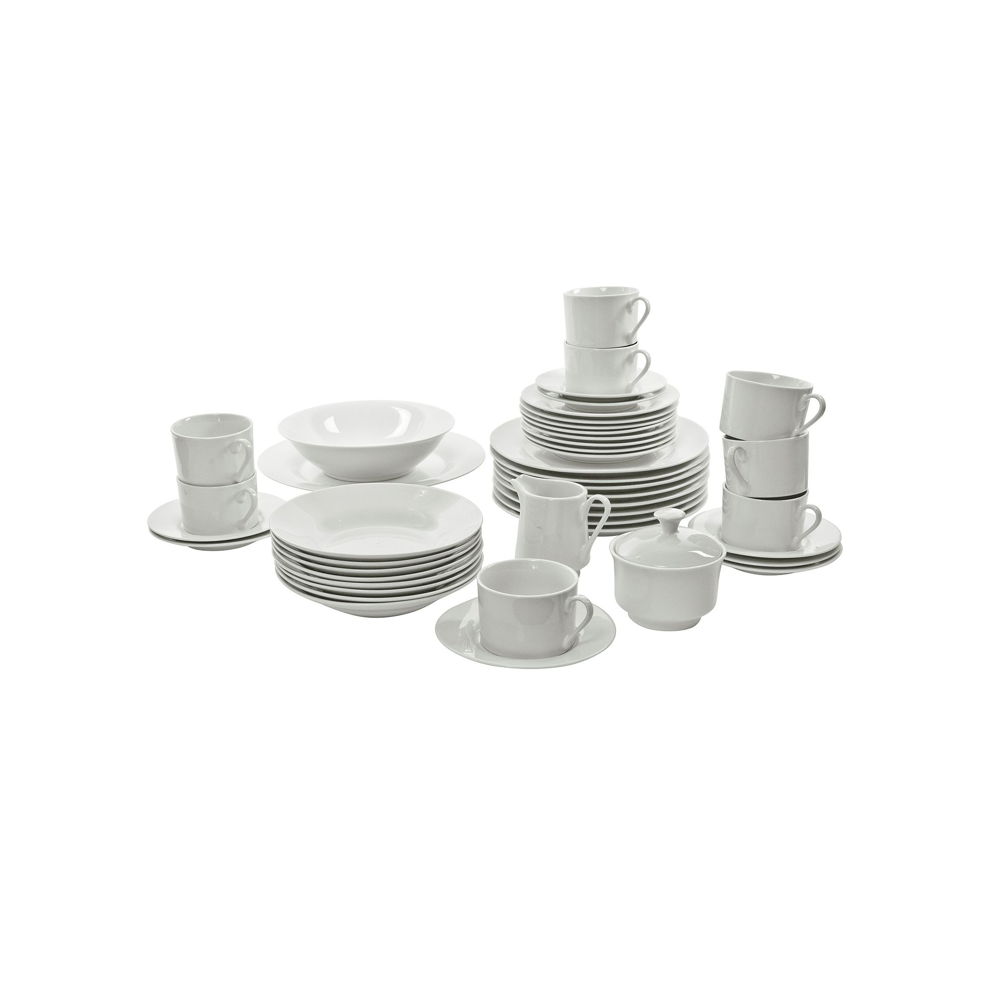 10 Strawberry Street 45-pc. Dinnerware Set, White
