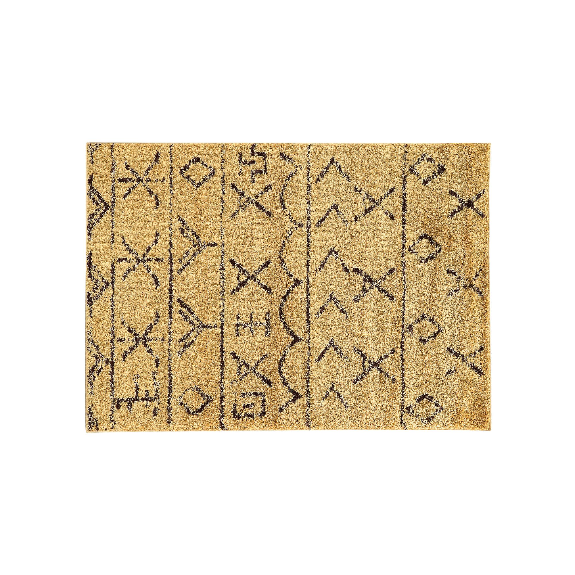 Linon Moroccan Atlas Shag Rug, Brown