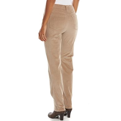 Gloria Vanderbilt Amanda Straight-Leg Corduroy Pants - Women's