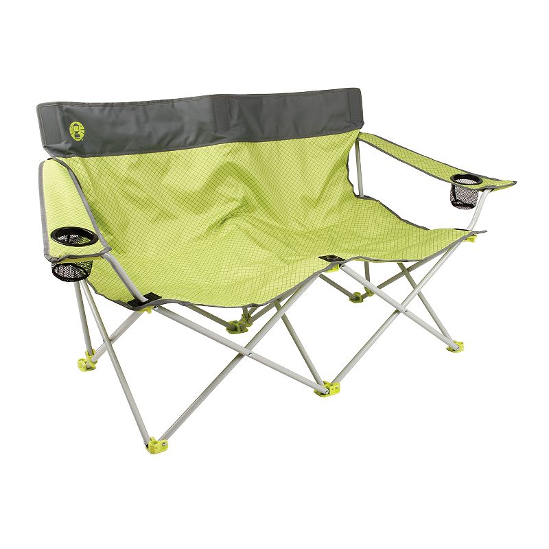 Coleman Quattro Lax Double Quad Camp Chair, Yellow