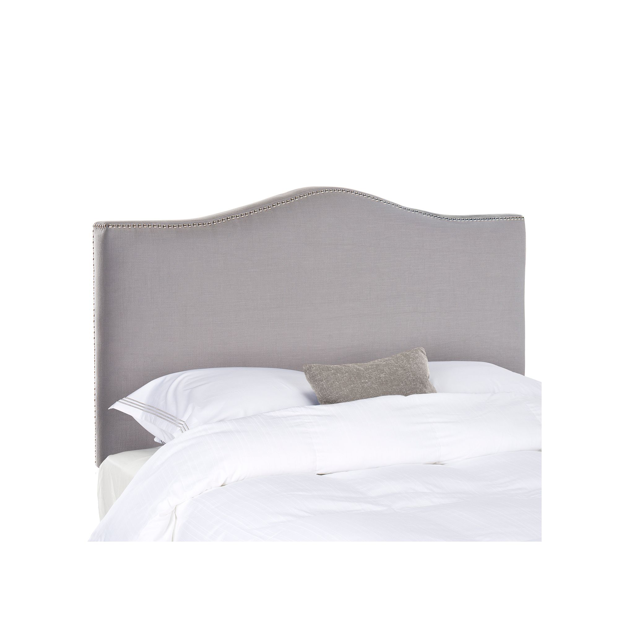 Safavieh Jeneve Camelback Headboard, Arctic Gray