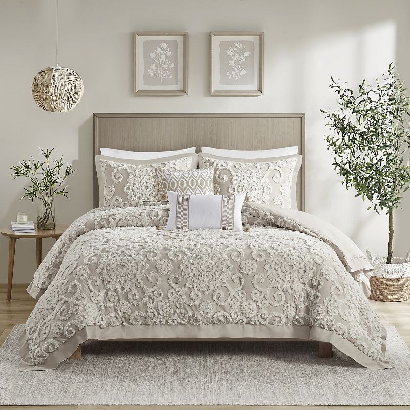 37203993 Harbor House Suzanna 3-pc. Comforter Set, Brown, K sku 37203993