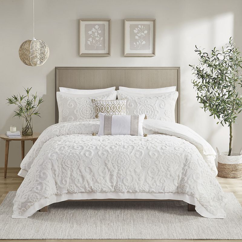 99610406 Harbor House Suzanna 3-pc. Comforter Set, White, K sku 99610406