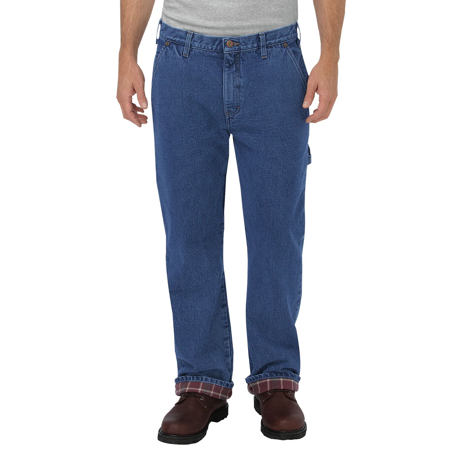dickies flannel lined carpenter jeans