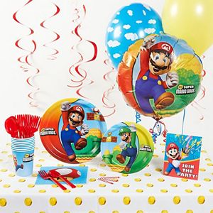 Super Mario Bros. Party Supplies for 16