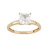 10k Gold Cubic Zirconia Solitaire Engagement Ring