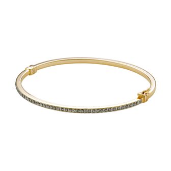 Diamond Mystique Sterling Silver Bangle Bracelet