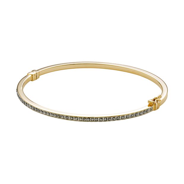 Diamond Mystique Sterling Silver Bangle Bracelet