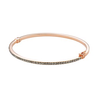 Diamond Mystique Sterling Silver Bangle Bracelet