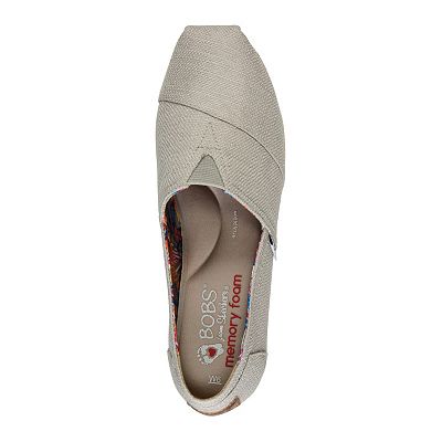 Skechers BOBS High Jinx Women s Espadrille Wedge Slip On Shoes