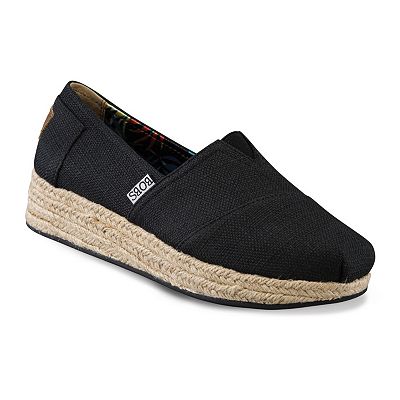 Skechers BOBS High Jinx Women s Espadrille Wedge Slip On Shoes