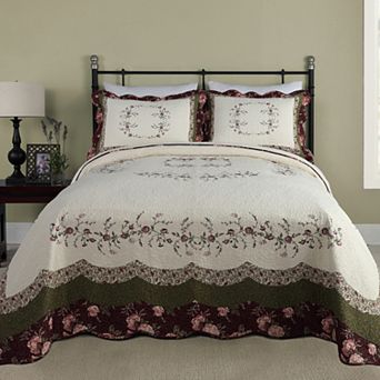 Modern Heirloom Brooke Quilted Bedspread or Sham