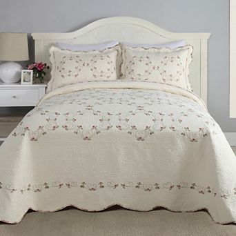 Modern Heirloom Felisa Quilted Bedspread or Sham