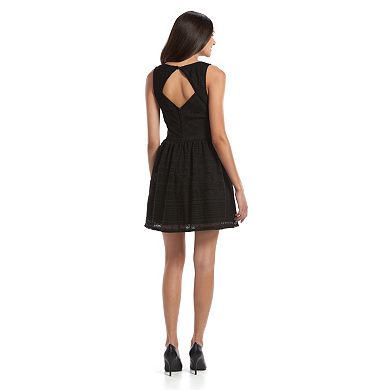 Juniors' Trixxi Crochet Skater Dress