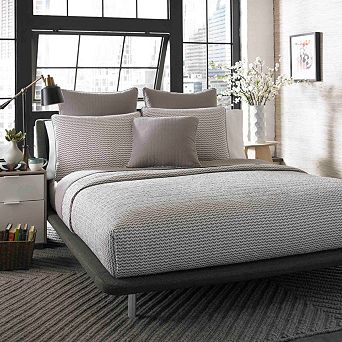 City Scene Herringbone Quilt Set with Shams