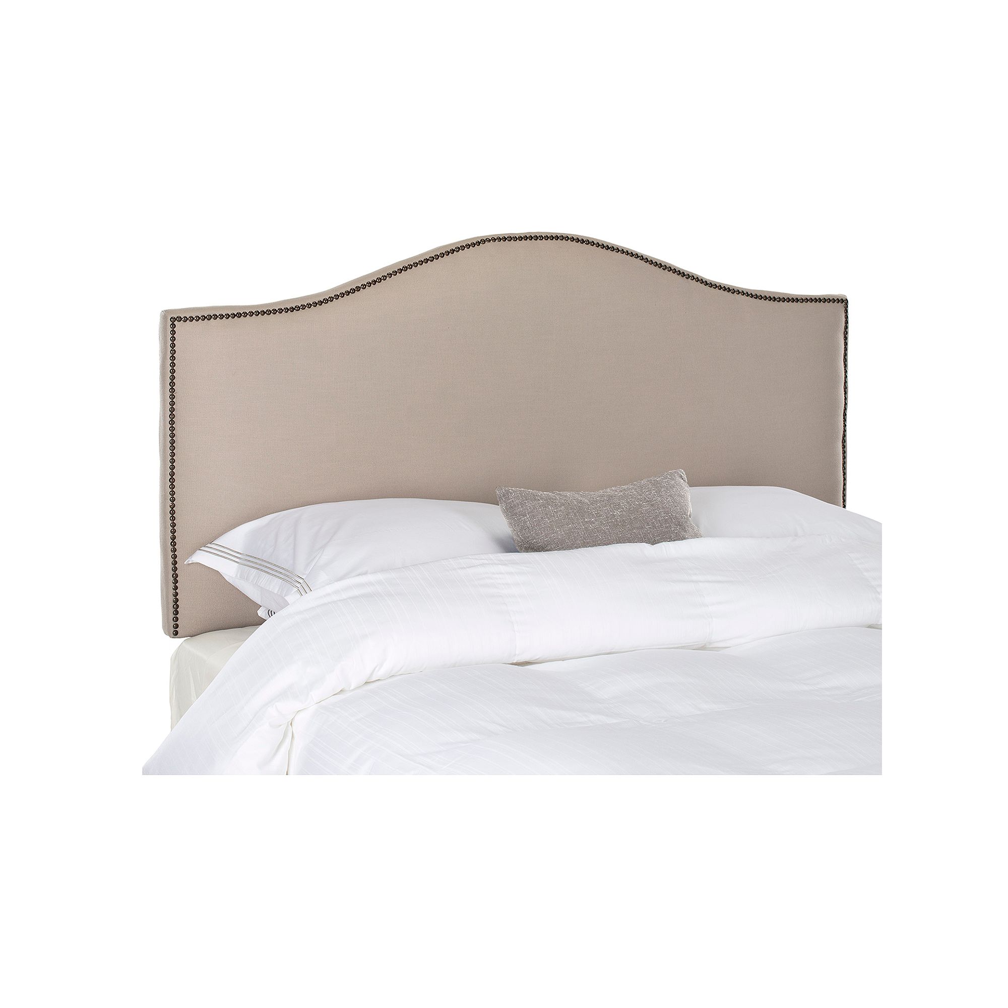 Safavieh Connie Nailhead Headboard, Brown